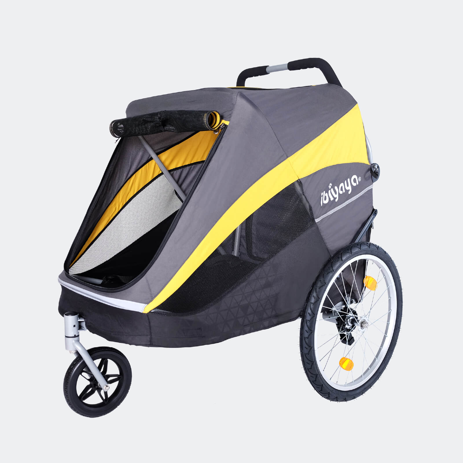 The Hercules Heavy-Duty Pro Pet Stroller-Bike Trailer, 3-Wheel Extra-Large Dog Stroller