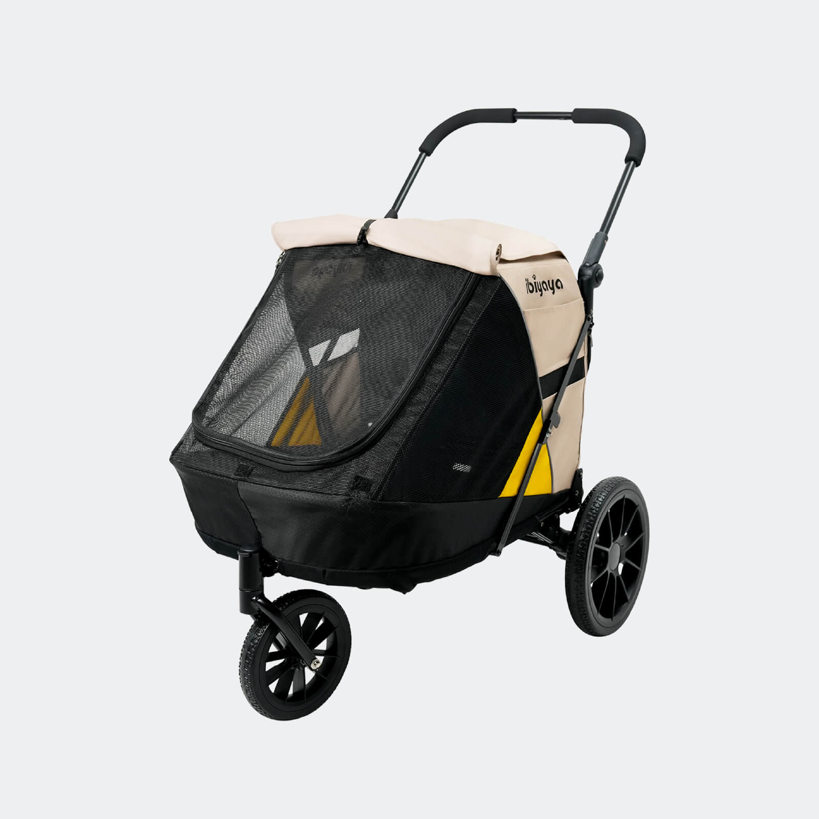 Minika 3-in-1 Pet Stroller System Foldable Dog Bicycle Trailer & Soft Crate KennelĀ