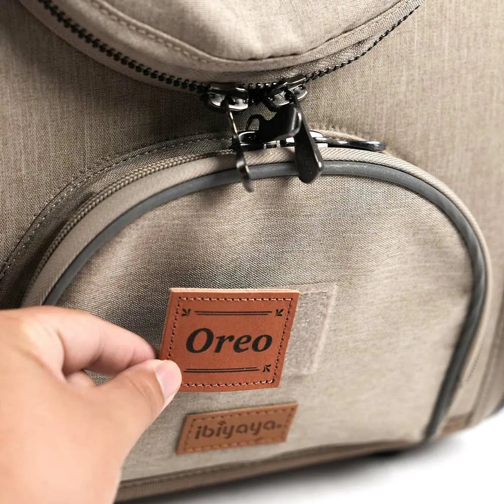Custom Leather Name Tag for Pet Backpacks
