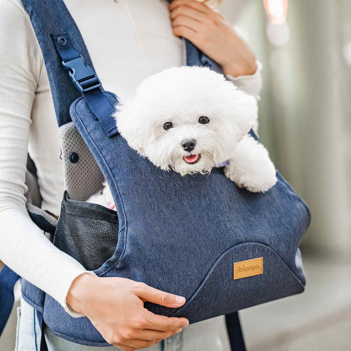 (Open-box item) Hug Pack Dog Sling Carrier Pet Front Chest Wrap Carrier