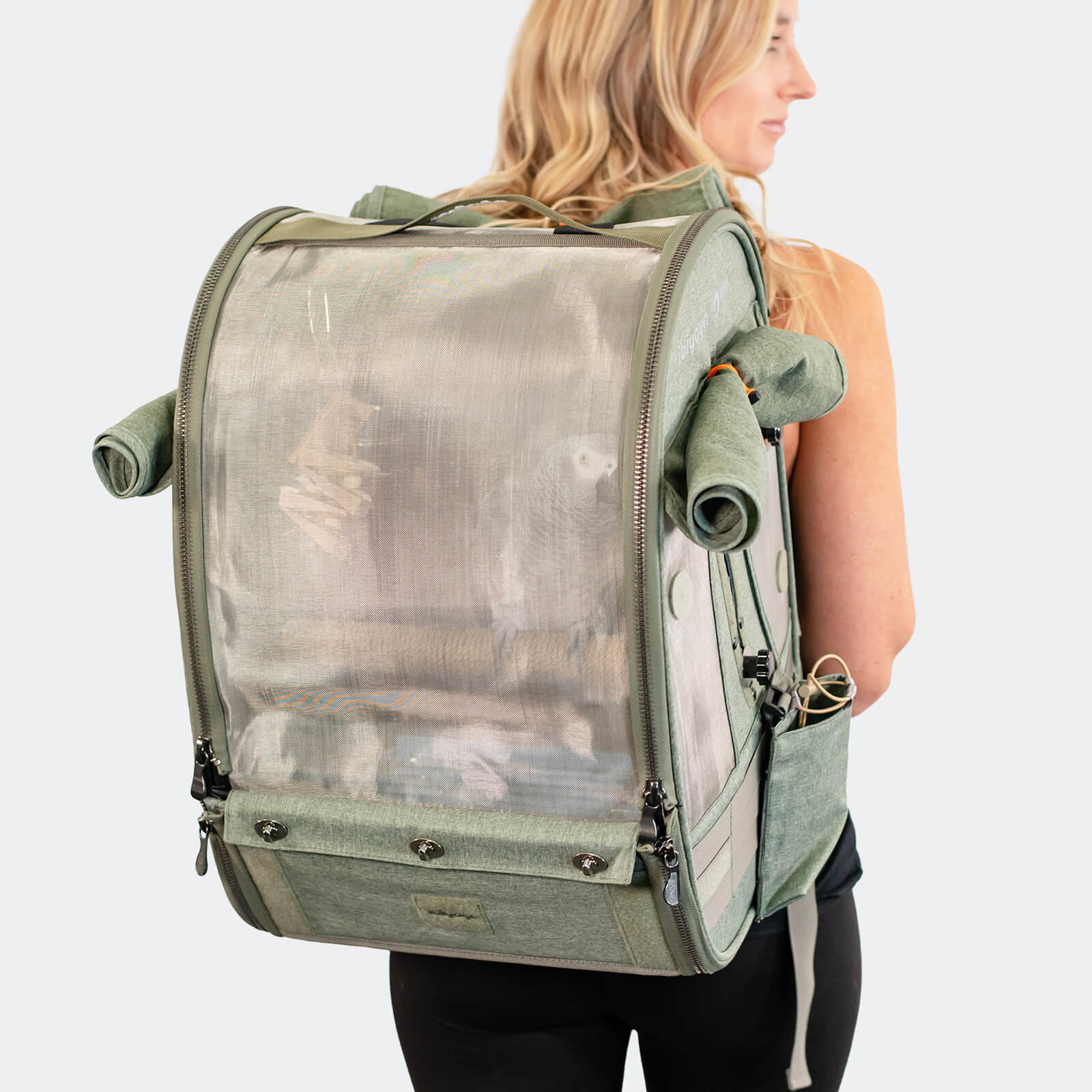 ibiyaya x BirdTricks Medium Size TrackPack, Backpack Bird Travel Carrier