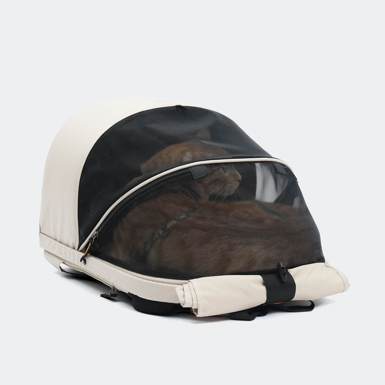 Panorama Zipper-free Small Pet Travel Carrier, Cat-Dog Chest Carrier, with Optional Wheels