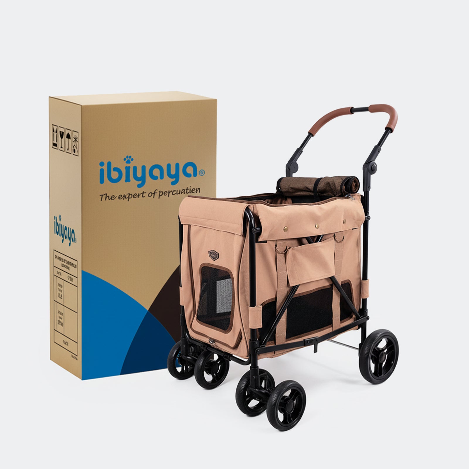 open box wagon stroller Gentle Giant Pet Wagon – Low-floor dog & cat stroller