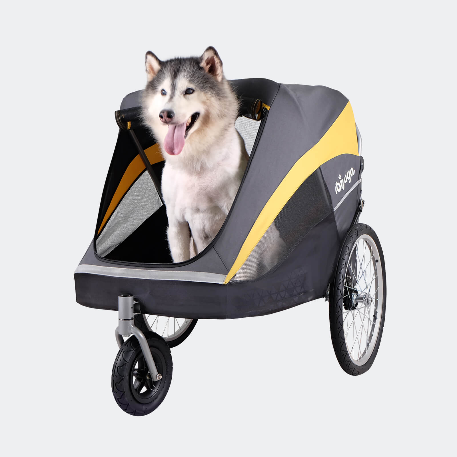 The Hercules Heavy-Duty Pro Pet Stroller-Bike Trailer, 3-Wheel Extra-Large Dog Stroller