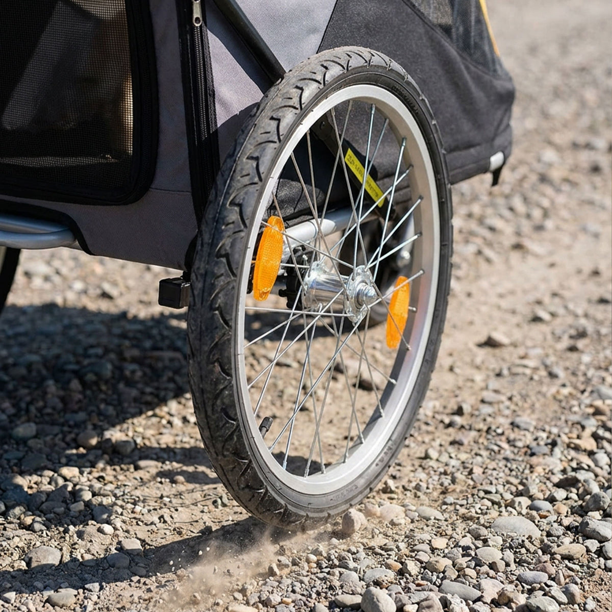 The Hercules Heavy-Duty Pro Pet Stroller-Bike Trailer, 3-Wheel Extra-Large Dog Stroller