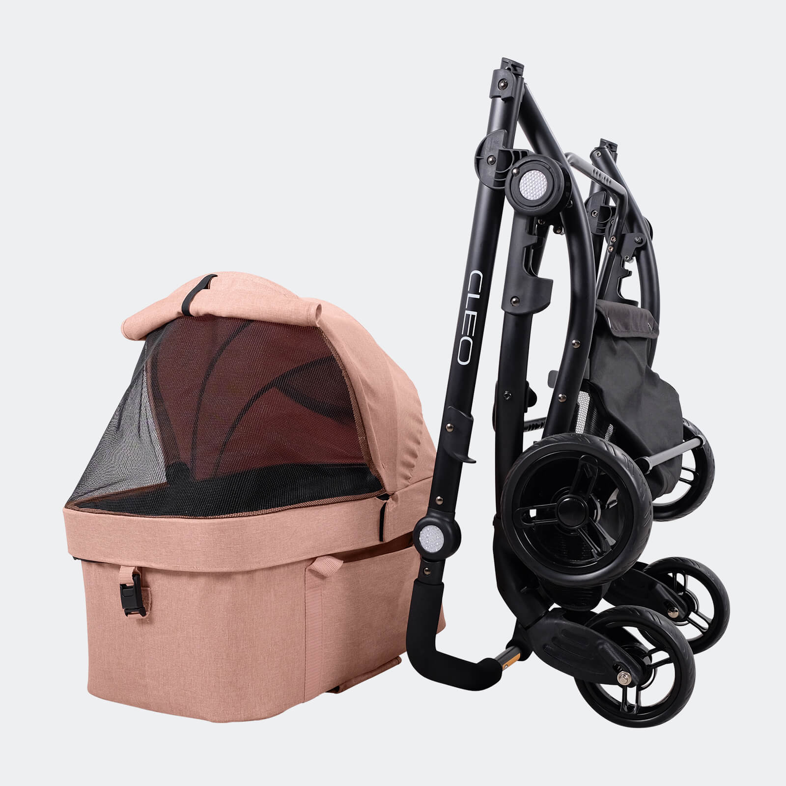 (Open-box item) New CLEO Travel System Pet Stroller Best Medium-Sized Dog, Cat, & Rabbit Stroller