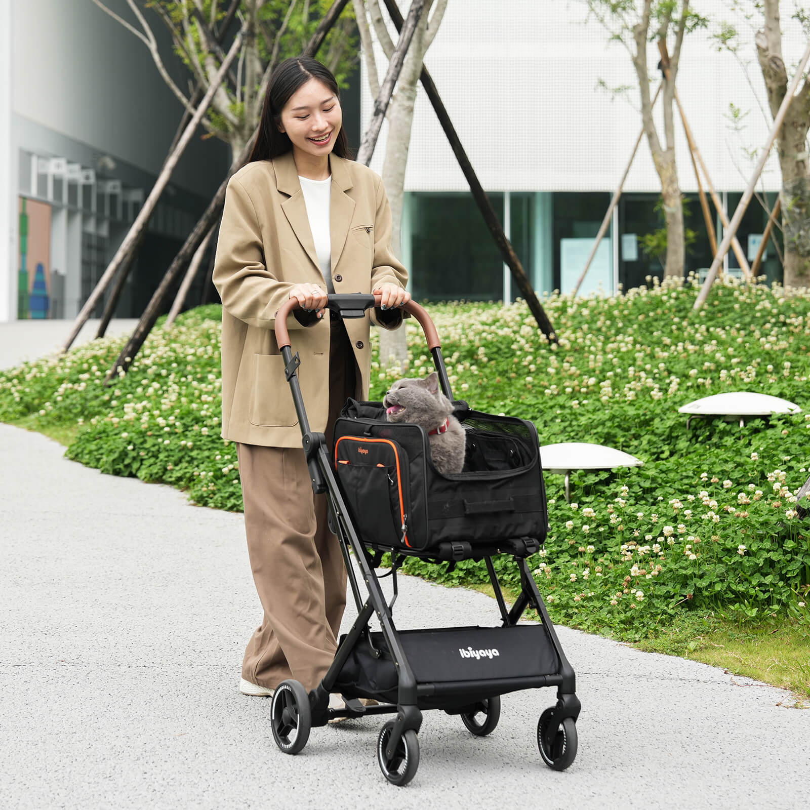 (Open-box item) JetPaw: 3-in-One Pet Stroller with Detachable Airline-Approved Carrier
