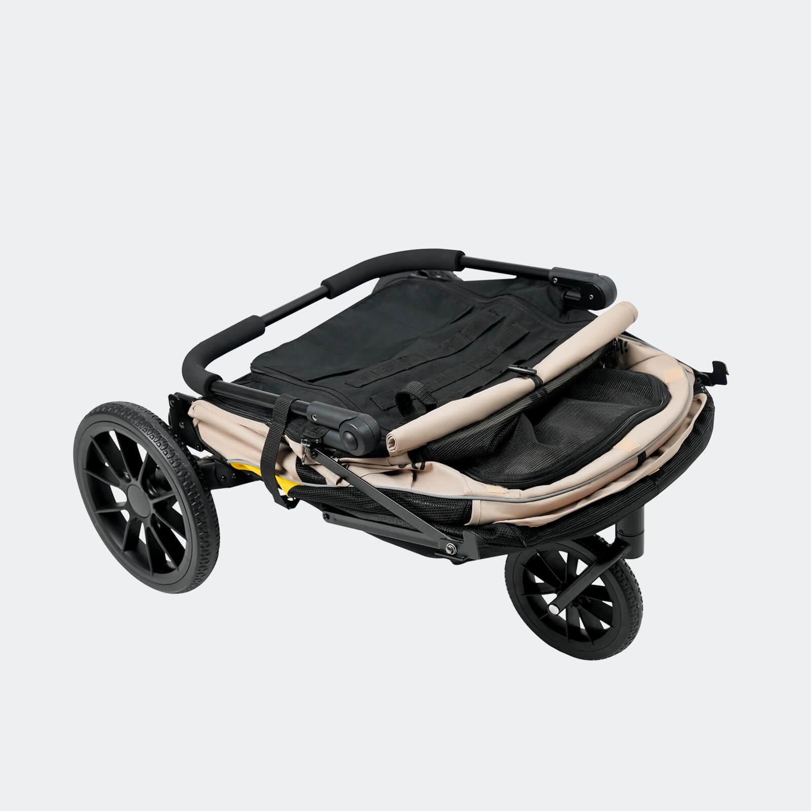 Minika 3-in-1 Pet Stroller System Foldable Dog Bicycle Trailer & Soft Crate Kennel