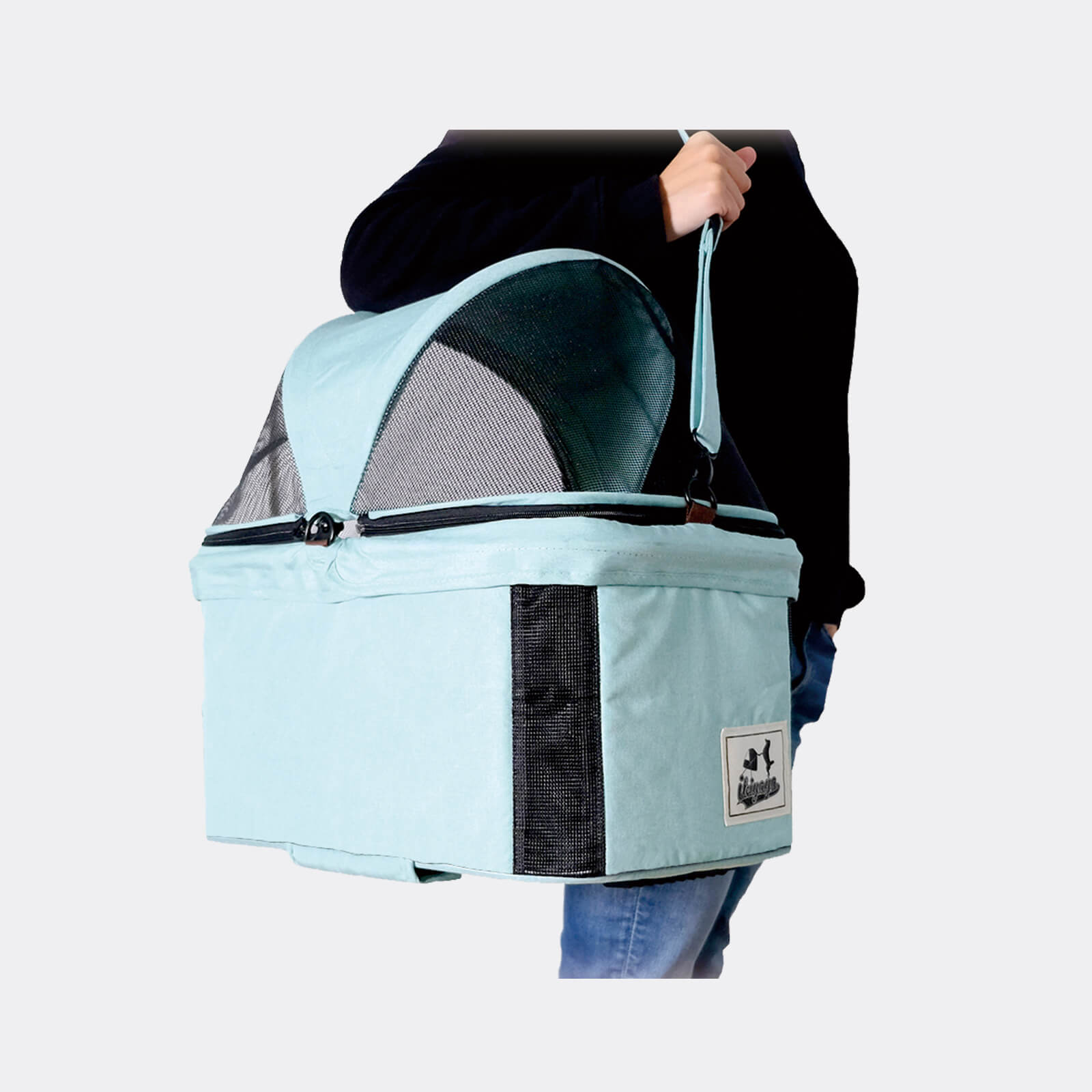 Travois 3 in 1 Pet Stroller with Detachable Carrier