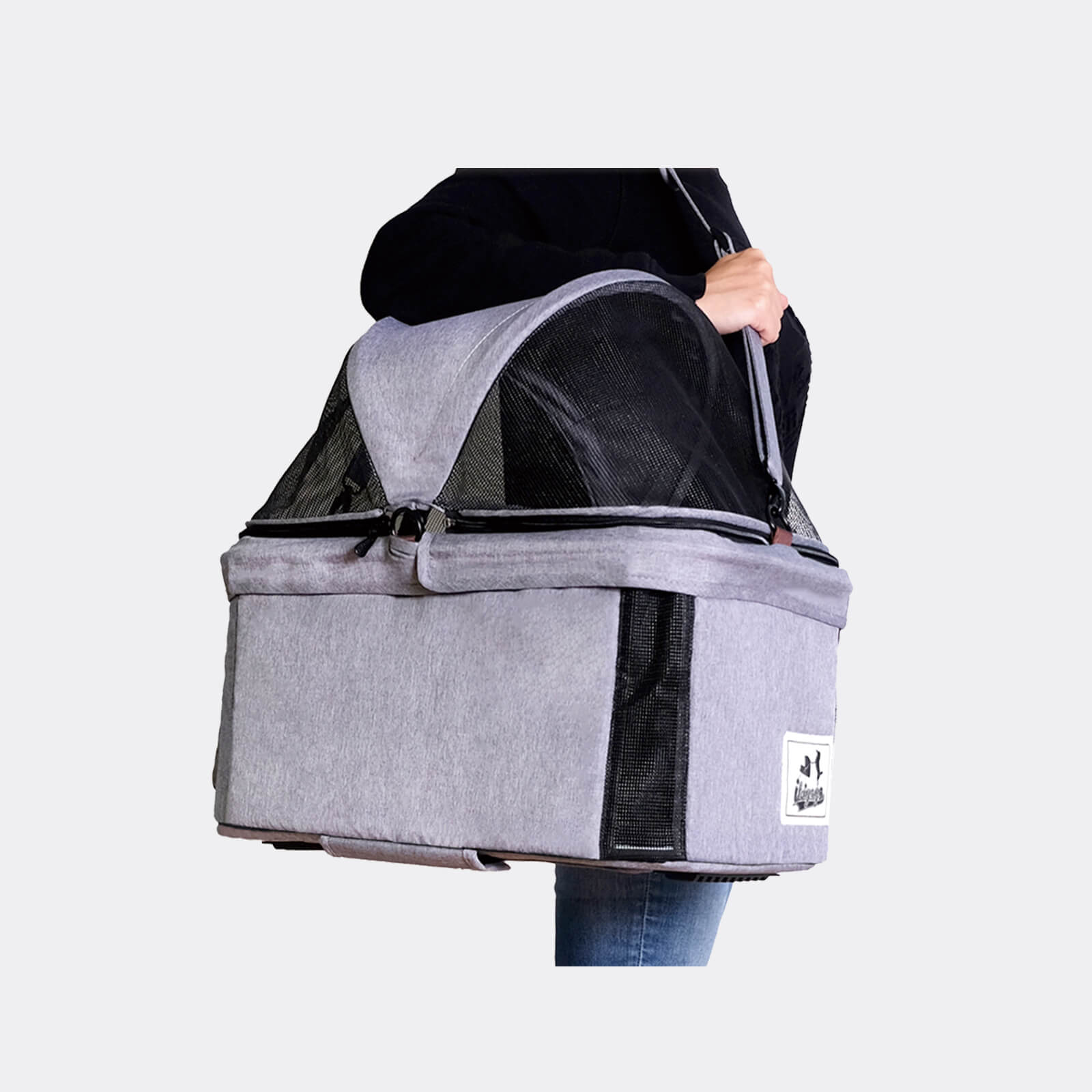 Travois 3 in 1 Pet Stroller with Detachable Carrier