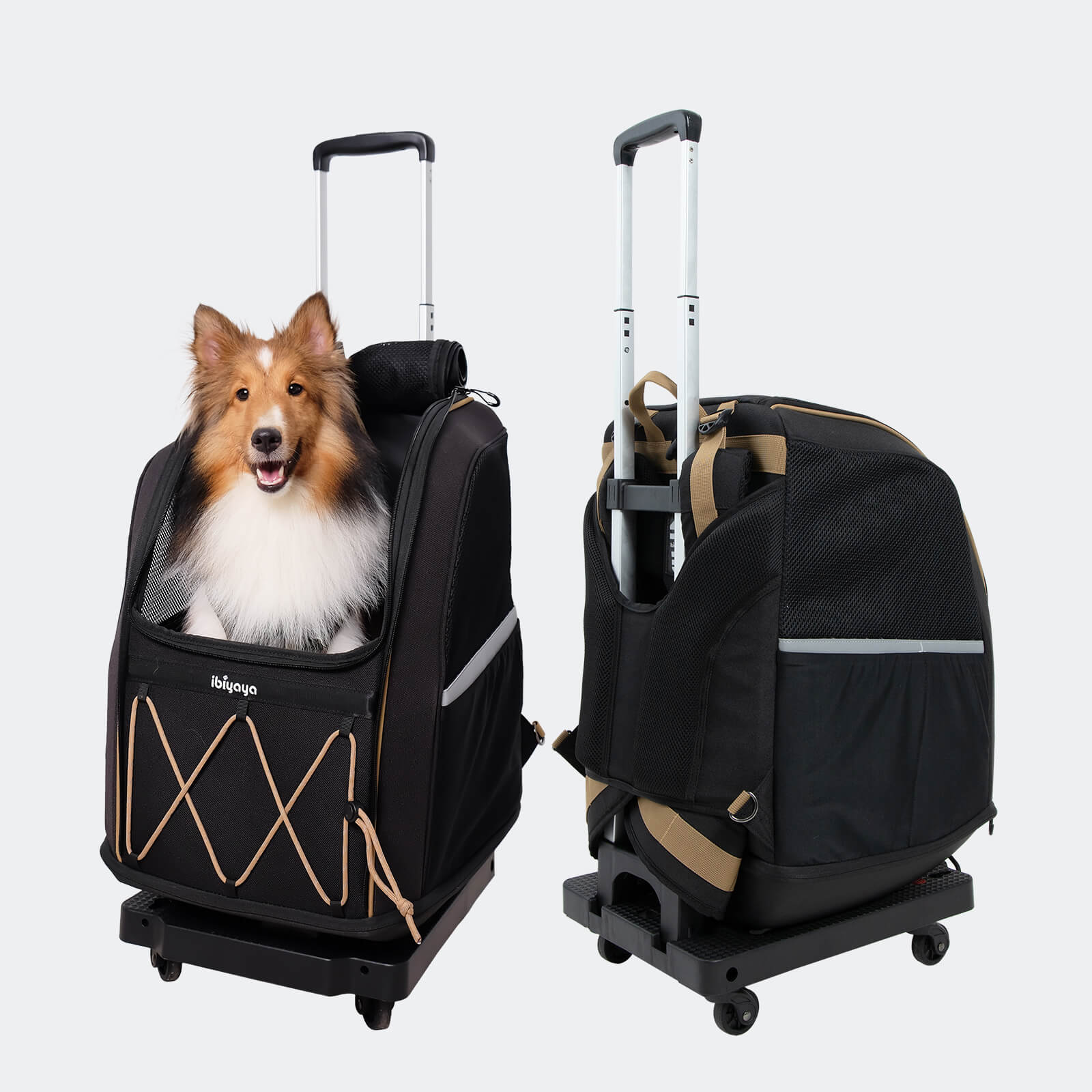 ペットカート ayu-ayu Folding Cart Trolley for Pet Strollers | ibiyaya