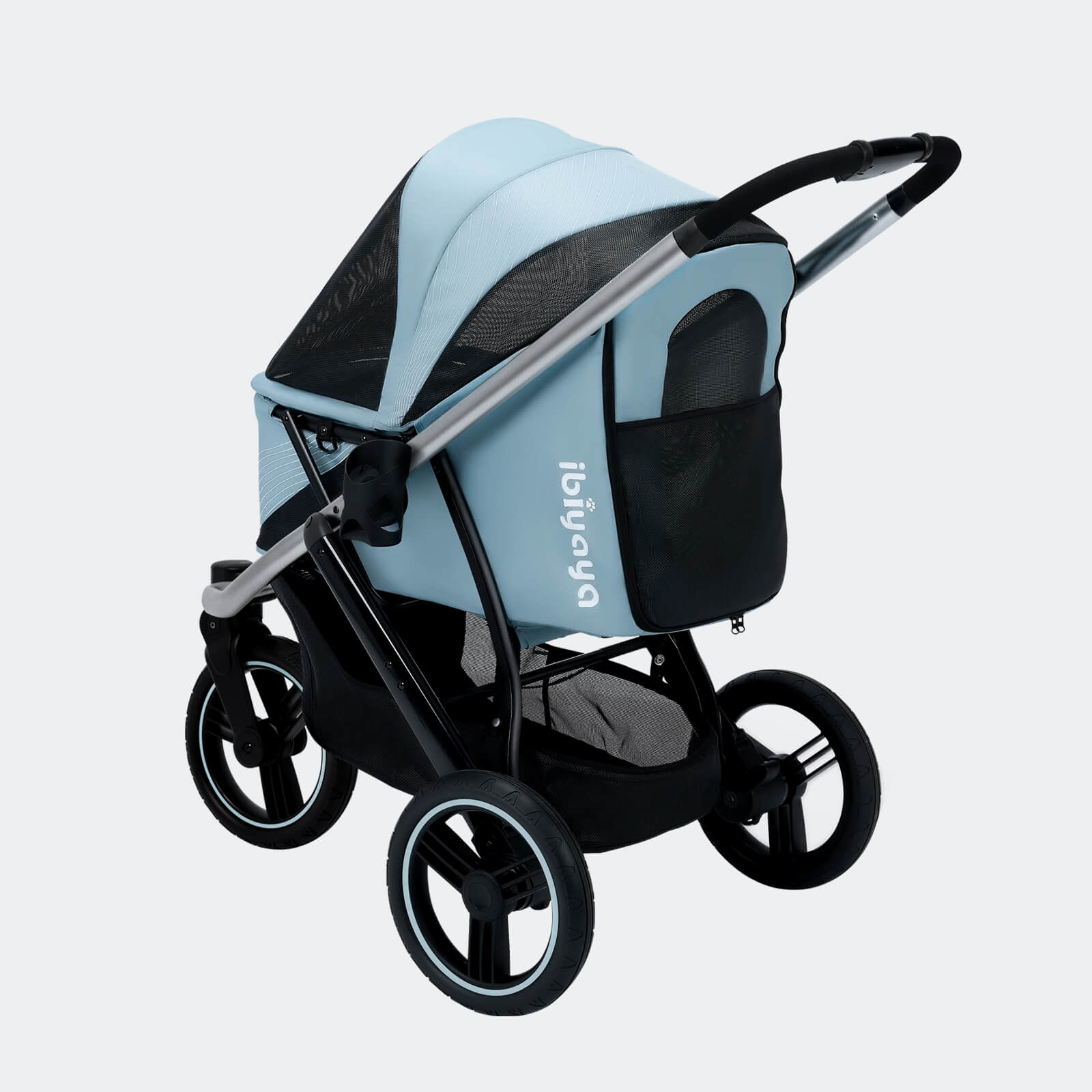 The Beast Pet Jogging Stroller, 3-Wheel All-Terrain Dog-Cat Pram