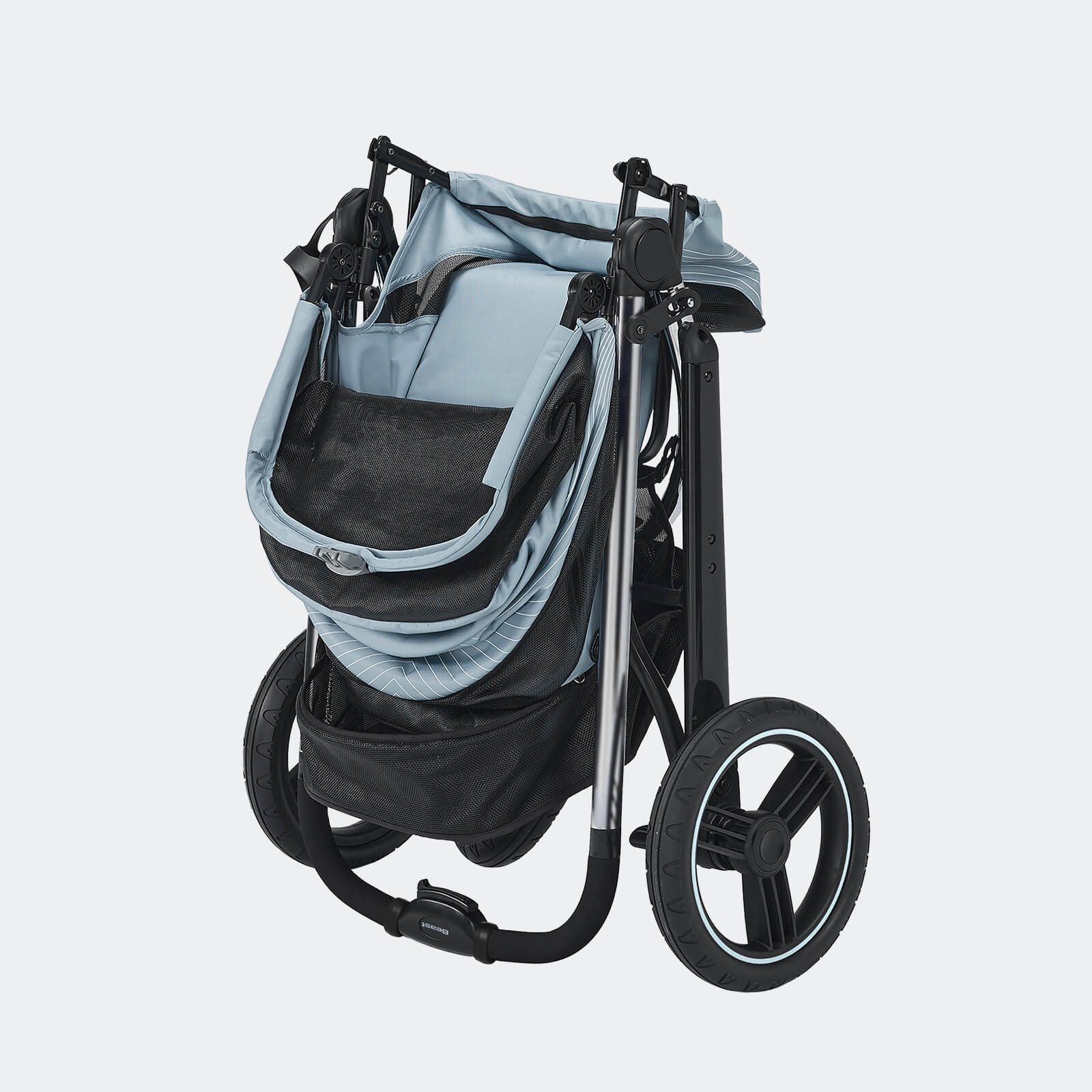 The Beast Pet Jogging Stroller, 3-Wheel All-Terrain Dog-Cat Pram