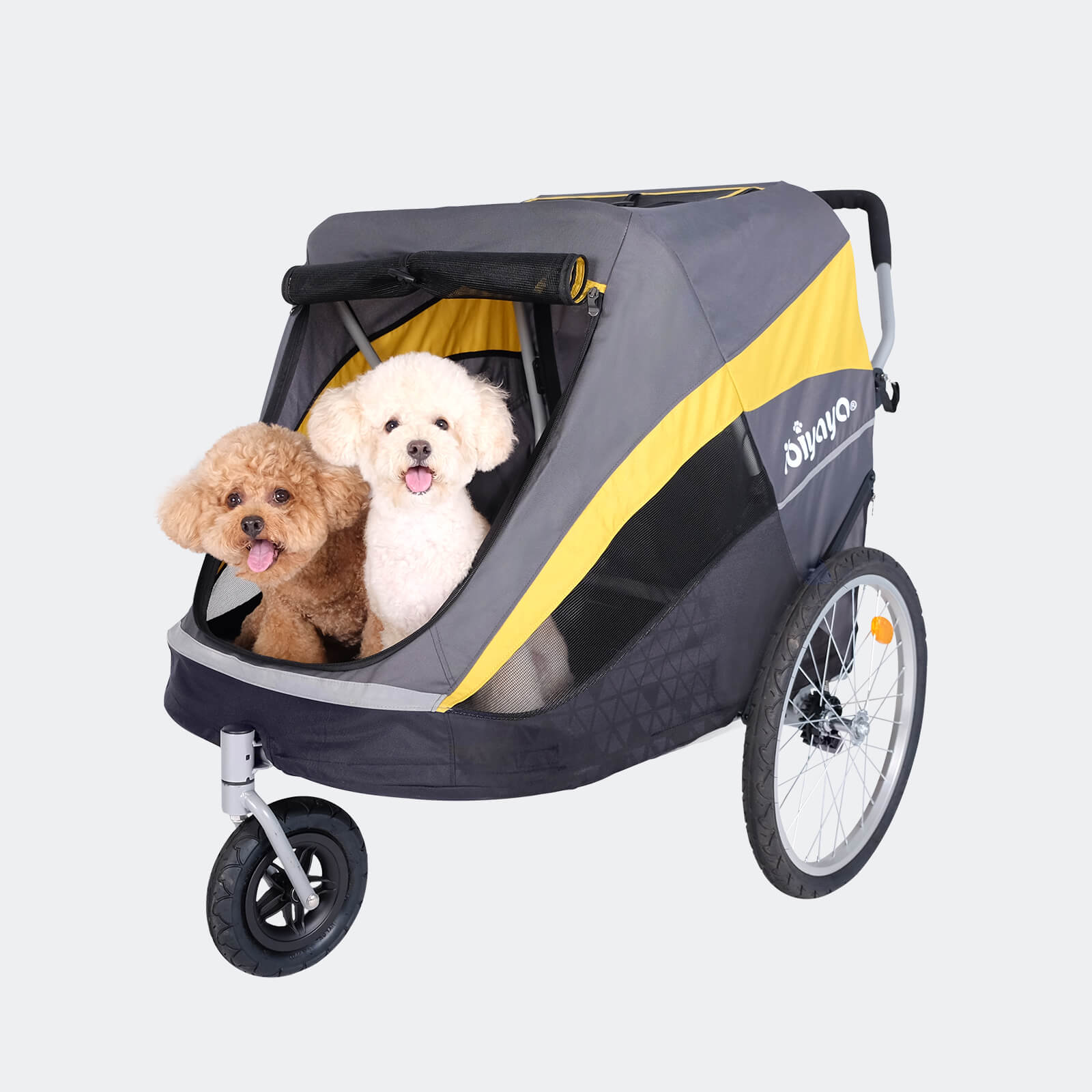 The Hercules Heavy-Duty Pro Pet Stroller-Bike Trailer, 3-Wheel Extra-Large Dog Stroller