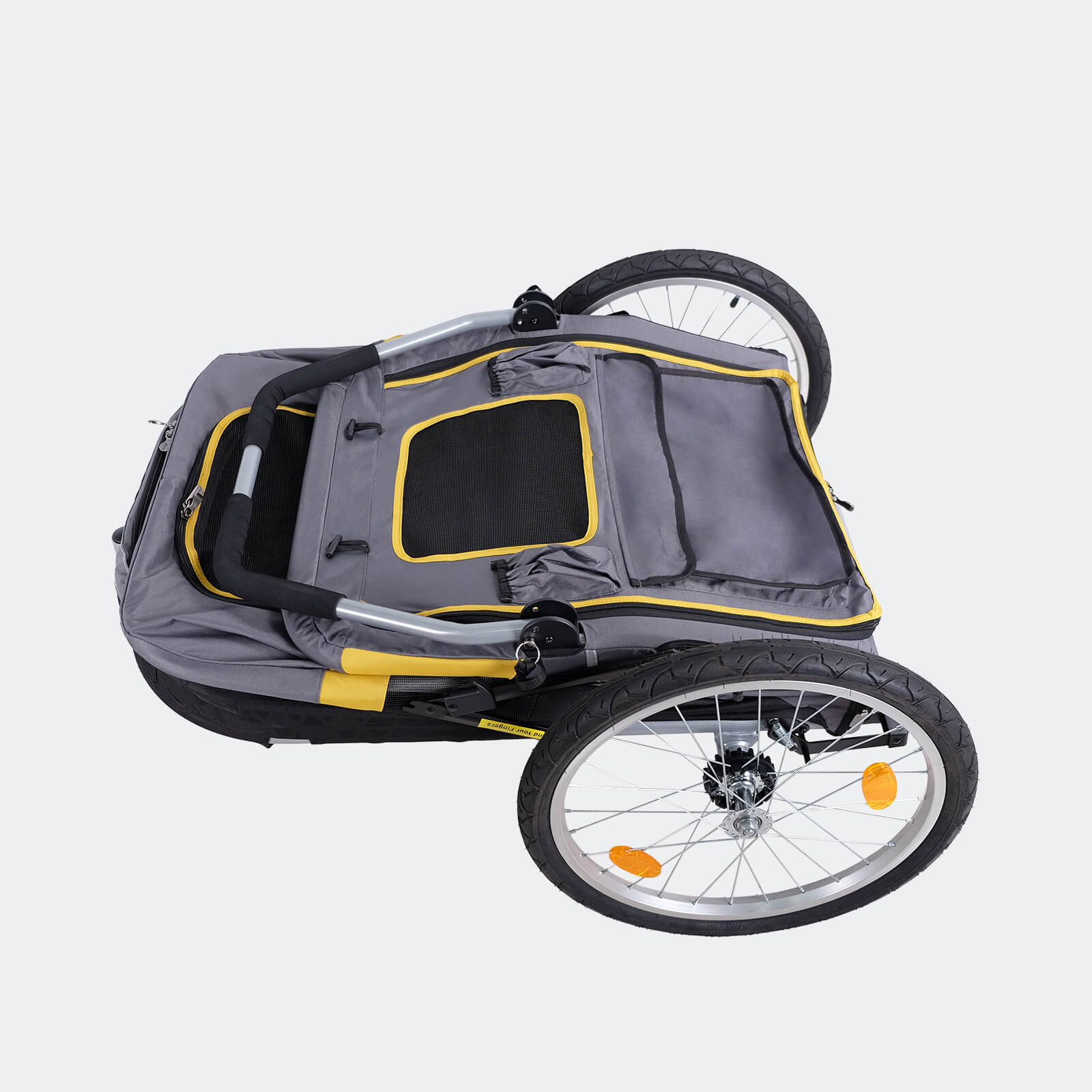 The Hercules Heavy-Duty Pro Pet Stroller-Bike Trailer, 3-Wheel Extra-Large Dog Stroller