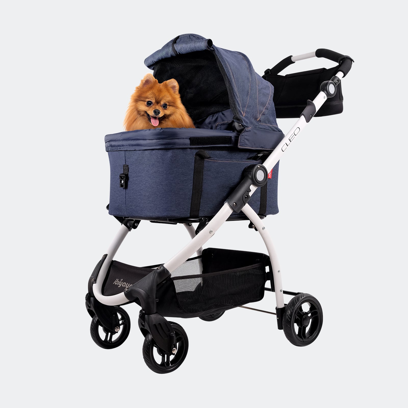 (Open-box item) New CLEO Travel System Pet Stroller Best Medium-Sized Dog, Cat, & Rabbit Stroller