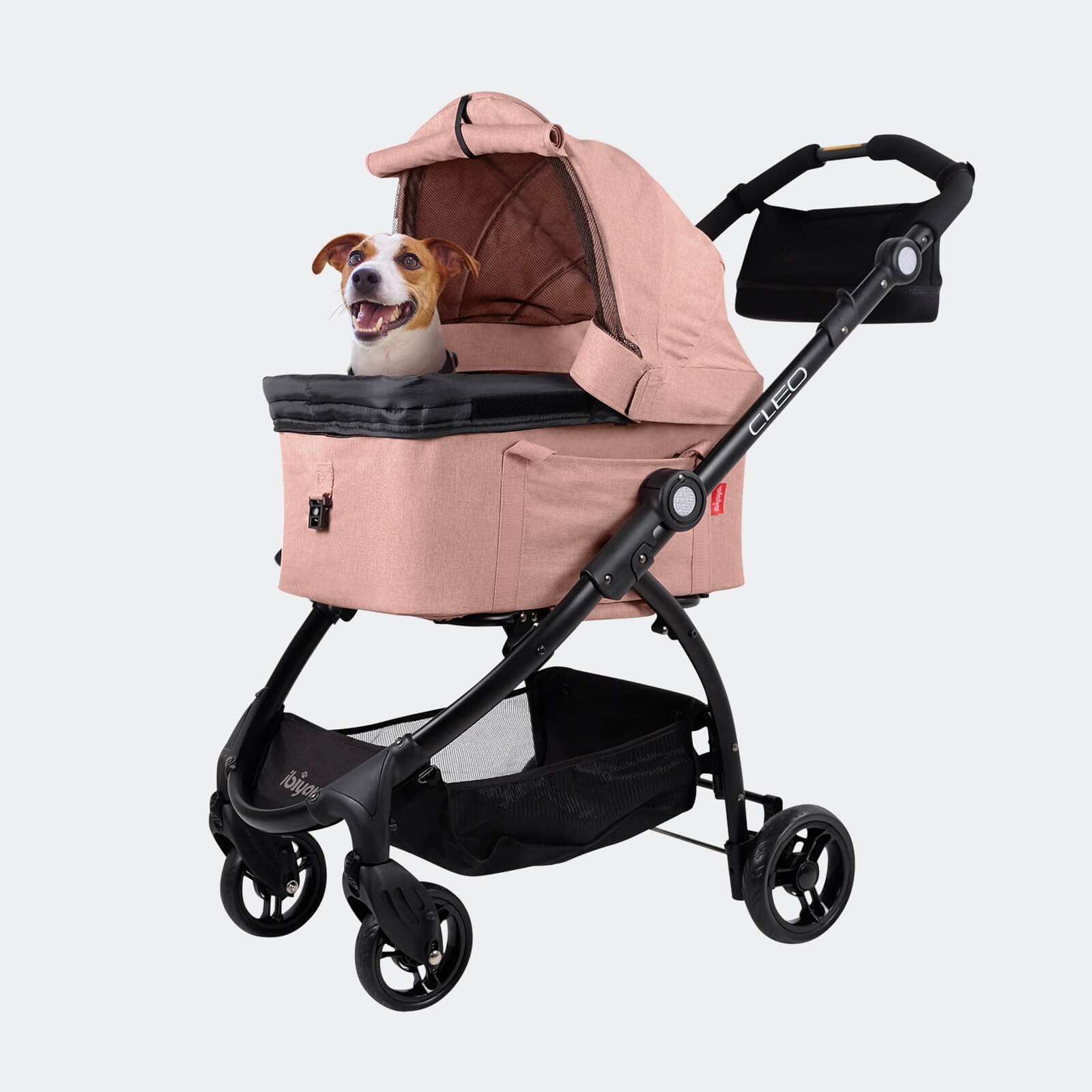 (Open-box item) New CLEO Travel System Pet Stroller Best Medium-Sized Dog, Cat, & Rabbit Stroller