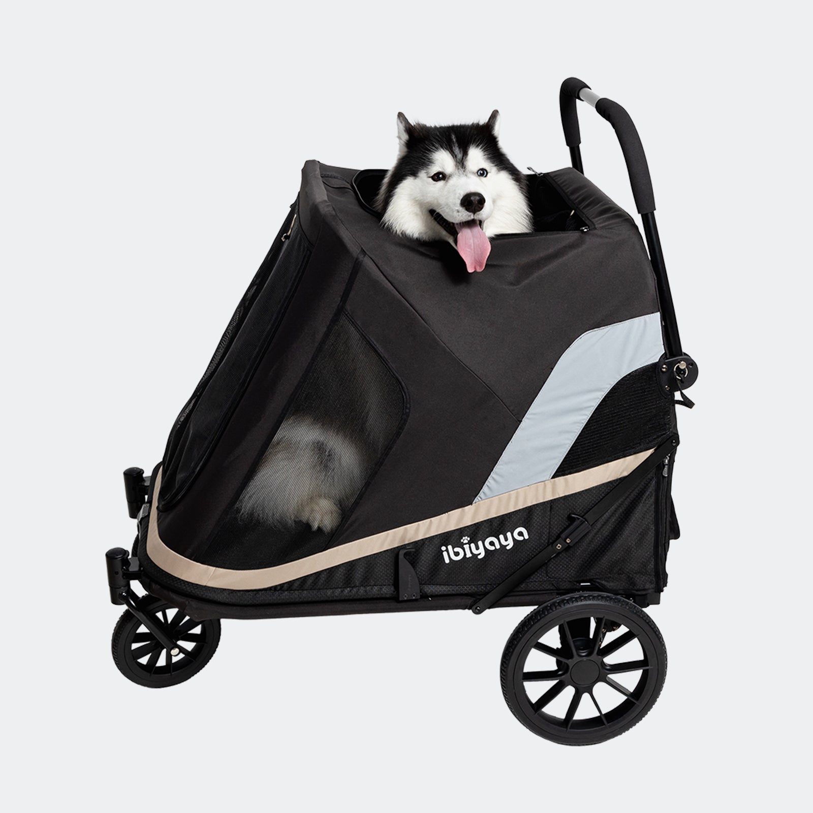 Grand Cruiser Large Dog Stroller, 4-Wheel Dog Pram for Large Breeds, S