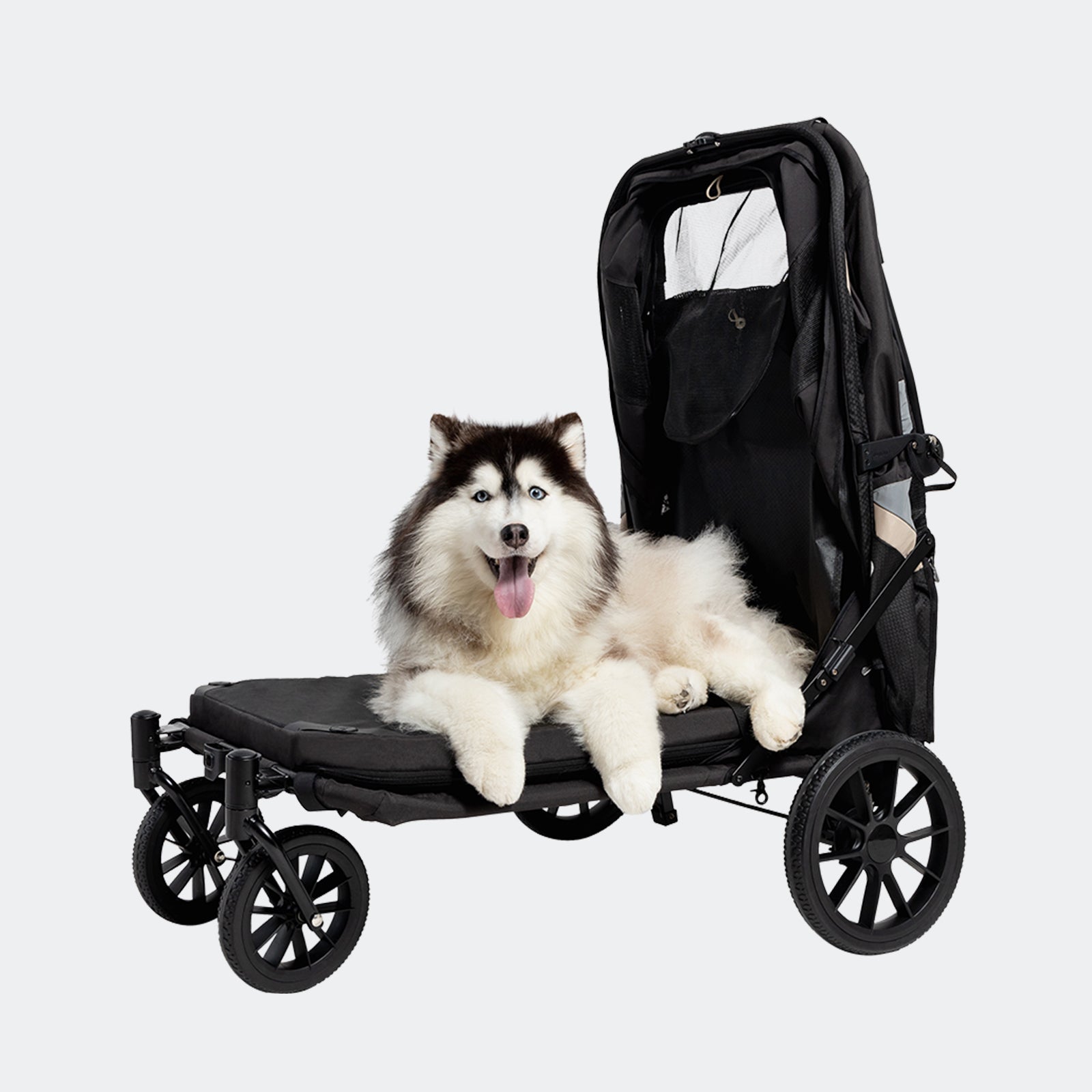 Grand Cruiser Large Dog Stroller, 4-Wheel Dog Pram for Large Breeds, S