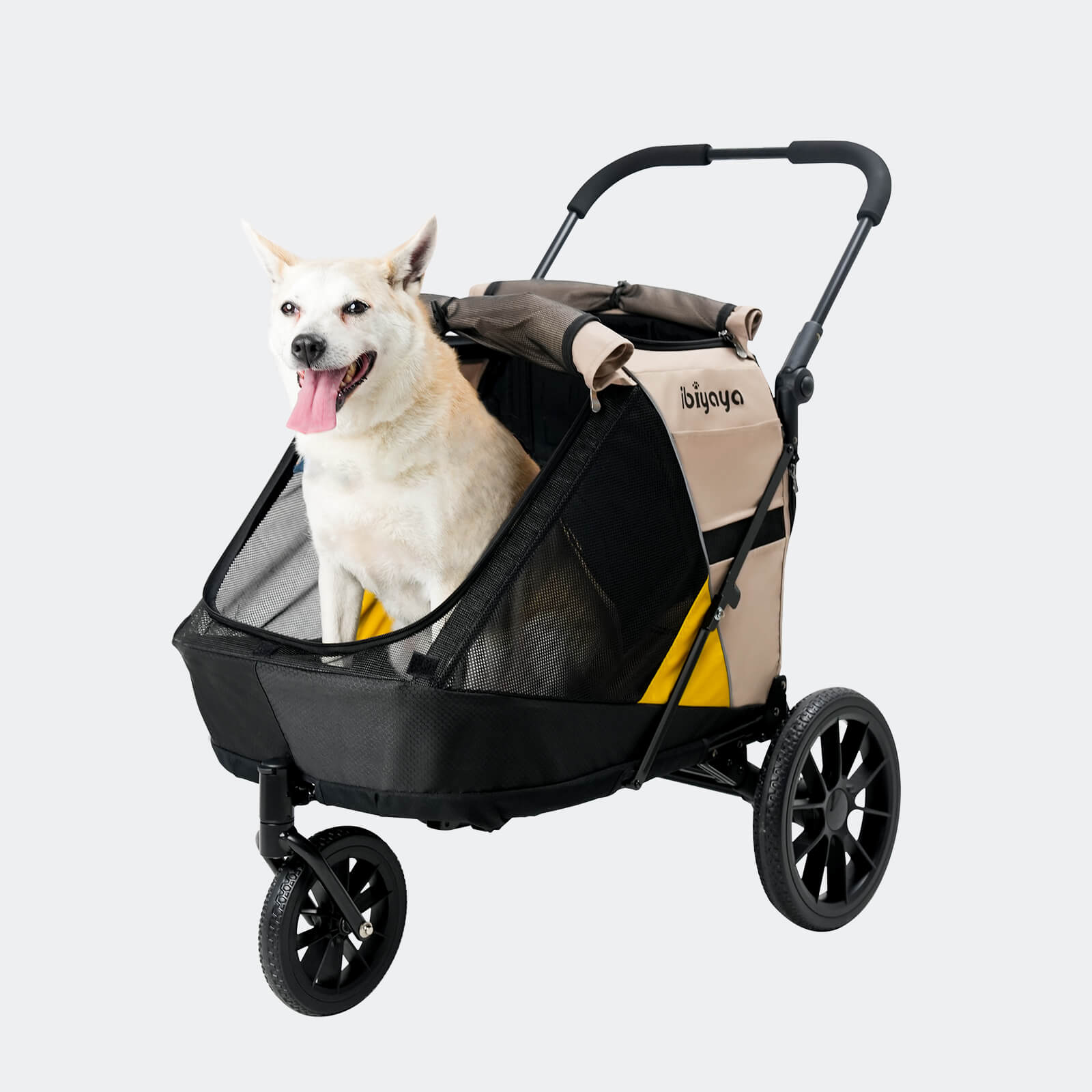 Minika 3-in-1 Pet Stroller System Foldable Dog Bicycle Trailer & Soft Crate Kennel 