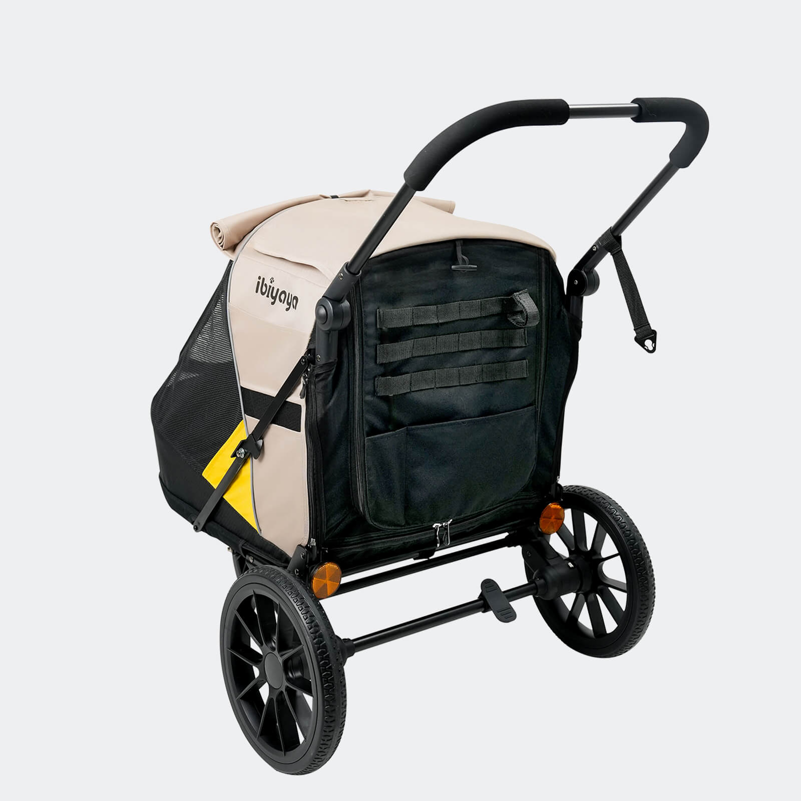 Minika 3-in-1 Pet Stroller System Foldable Dog Bicycle Trailer & Soft Crate Kennel 