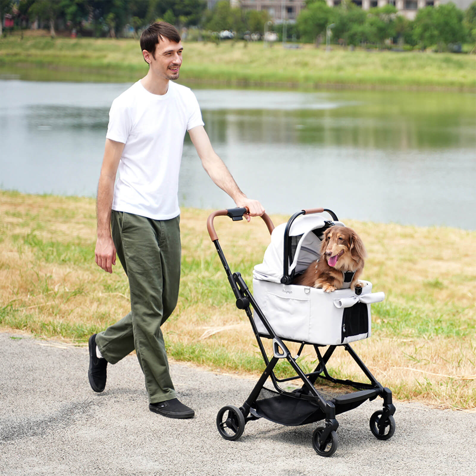Tinker Small Detachable Pet Stroller – Compact Buggy for Cats & Small Dogs