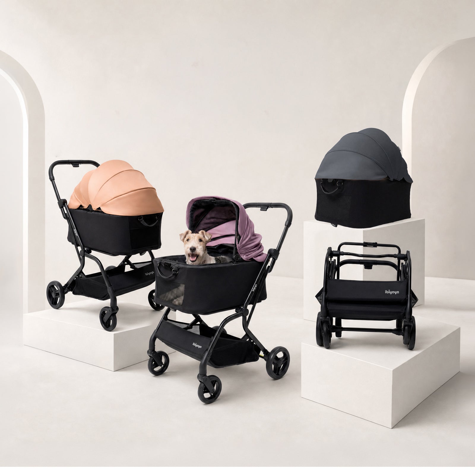 HUE-GO Detachable Pet Stroller & Capsule