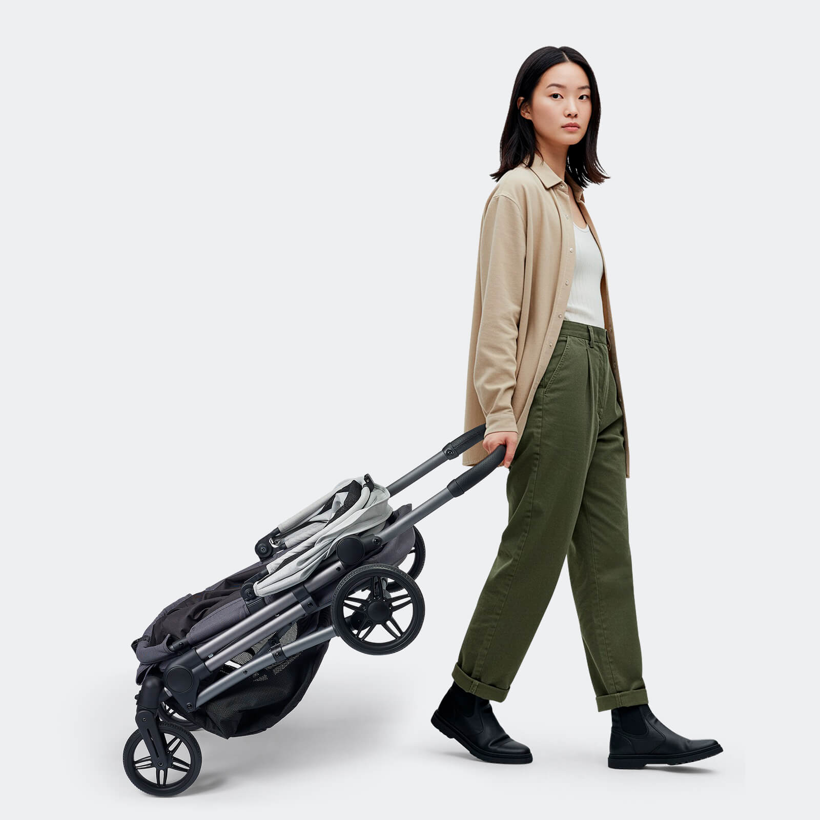 ペットカート ayu-ayu Maxi Deep Pet Stroller – Lightweight deep cabin dog and cat stroller